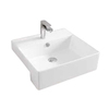 ArtCeram Quadro QUL004 01 00 Раковина накладная полувстраиваемая, 50x48, цвет: белый