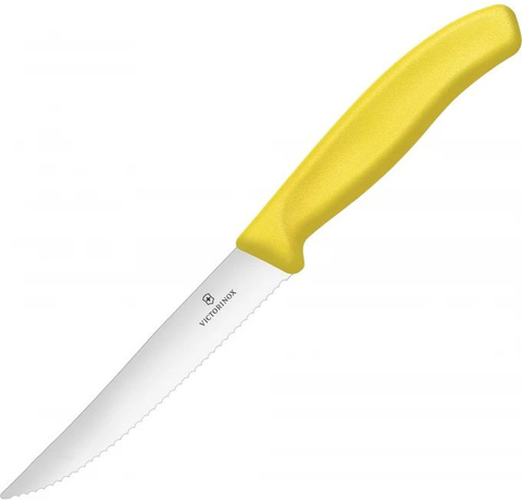 Нож Victorinox для стейка, жёлтый (6.7936.12L8)