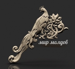 Силиконовый молд №1003 Павлины