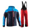 Мужской горнолыжный костюм 8848 Altitude Iron/Guard (navy/red) - 1