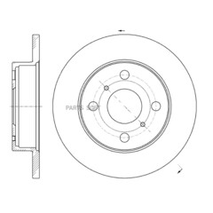 Диск тормозной G-brake  GR-01673
