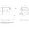 BelBagno KRAFT 39-500/390-2C-SO-СO База под раковину подвесная с фрезерованными ручками по всей длине фасада с 2 выкатн. ящ.,Бежевый Мат.,500x395x500