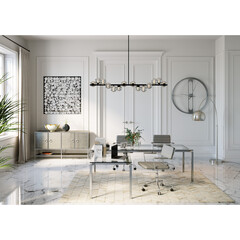 Стол письменный Lorenco Corner Chrome