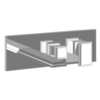 Gessi 44639#031 Внутренняя часть встраиваемого смесителя с изливом и переключателем на 2 выхода