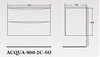 BelBagno Acqua ACQUA-900-2C-SO-RVB Тумба под раковину подвесная, 90x45.5, цвет: Rovere Vintage Bianco
