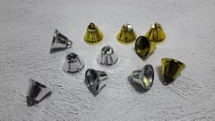 Колокольчики металлические, для декора и творчества, размер 2,5-3 см