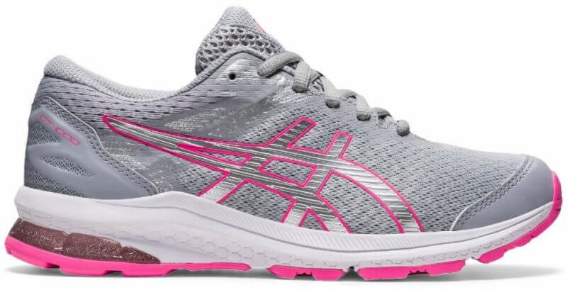 Asics Gt 1000 10 Gs кроссовки для бега подростковые серые-розовые