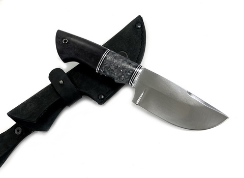 Нож Шкуросъёмный, сталь 110Х18, чёрный граб, Lemax