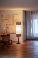 Напольный светильник Nomon TAMIZ FLOOR Walnut/Gold