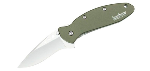 Складной нож Kershaw 1620OL Scallion Olive, оливковая рукоять, полуавтомат (маленький)
