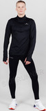 Утепленные беговые тайтсы Nordski Warm Black мужские