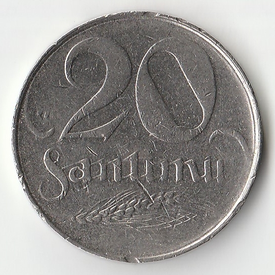 1922 год 20 сантим P1092