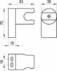 Ravak X07P674 Держатель для душевой насадки поворотный 611.20BLM ЧЕРНЫЙ МАТОВЫЙ