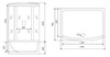 Timo Lux T-7750 Душевая кабина 150x88