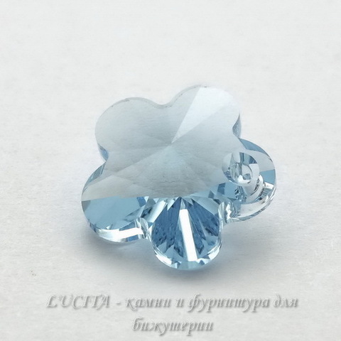 6744 Подвеска Сваровски Цветочек Aquamarine (12 мм) ()