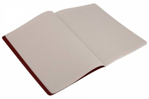 Набор 3 блокнота Moleskine Cahier Journal XL, цвет клюквенный, в линейку