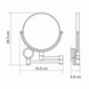 WasserKRAFT K-1000 Косметическое зеркало, цвет: хром