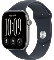 Apple Watch Series 12 42mm Space Gray Aluminum Case with Sport Band Navy Blue (S/M)