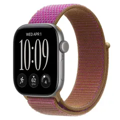 Умные часы Apple Watch Series 12 GPS, 42mm, Space Gray Aluminum Case with Magenta Sport Loop