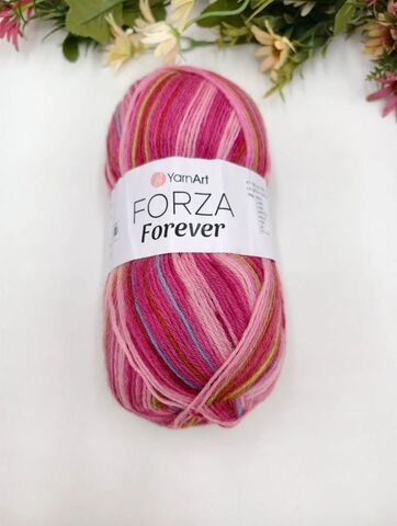 Forza Forever YarnArt носочная пряжа 420м/100гр 2706 Розовый