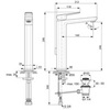 Ideal Standard Tonic II A6328AA Смеситель для раковины-чаши с донным клапаном