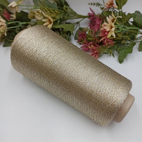 Люрекс с вискозой Dispo фабрика Torcitura Di Domaso -  Gold Silver