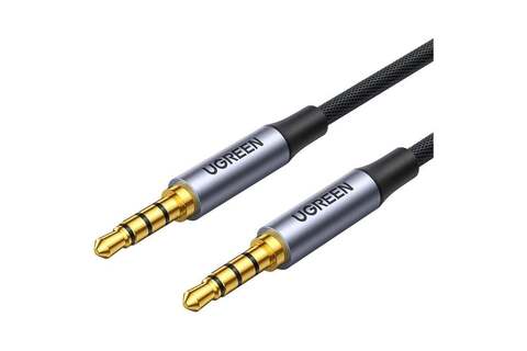 Кабель  UGREEN AV183 (20785) 3.5mm Male to Male 4-Pole Microphone Audio Cable, 3м, черный