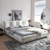 Двуспальная кровать RBD029 New Vintage Ivory leather — фото 4