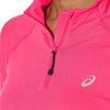 Рубашка для бега женская Asics LS 1/2 Zip Jersey розовая - 4