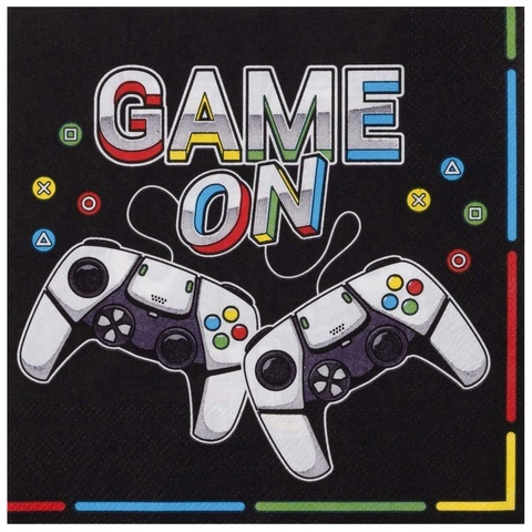 Салфетки, GAME ON, 33 см, 12 шт.