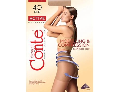 Колготки женские 40 Den Active, р.4 Mocca Conte