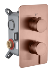 Boheme Cell 135-2-CB Смеситель для ванны встроенный 2-х проходной, цвет: брашированная медь фото