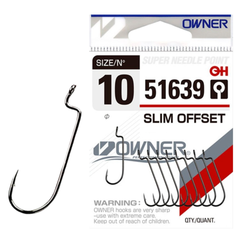 51639 № 06 Крючки OWNER/C'ULTIVA SLIM OFFSET / продажа от 5 уп.