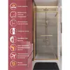 Cezares LUX-B-FS-11-120-C-BORO Душевая дверь