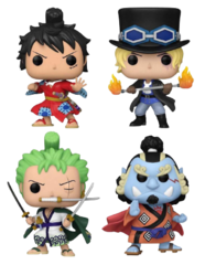 Фигурка Funko POP! Animation One Piece Luffytaro, Sabo, Roronoa Zoro, Jinbe (светится в темноте) 4PK