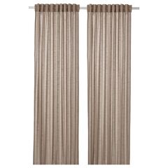 Комплект штор IKEA SILVERLONN (СИЛВЕРЛЁНН), Светло-коричневый, 145x250 см, 2 шт