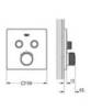 GROHE Grohtherm SmartControl 29124GN0 Термостат для душа встраиваемый на 2 потребителя