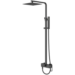 BelBagno Luce LUC-VSCM-NERO Душевая система со смесителем, цвет: чёрный фото