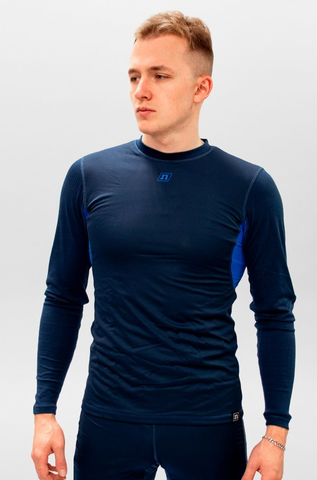 Комплект спортивного термобелья с ветрозащитой Noname Arctos WS 24 UX navy
