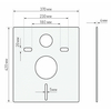 Berges 43368 Комплект : инсталляция АТОМ белая, унитаз FLOE S Rimless 51 см, сиденье тонкое дюропласт, микролифт, быстросъем