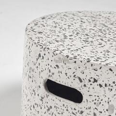 Журнальный столик Jenell terrazzo белый, Ø 52 см