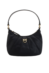 MINI LOVE BAG HALF MOON FULL COLOR - black
