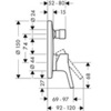 Hansgrohe Talis S 72406000 Смеситель встраиваемый на 2 потребителя