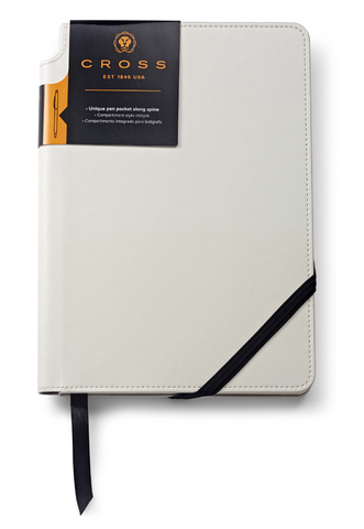 Записная книжка Cross Journal White, 160 стр. в линейку, с отделением для ручки (AC281-4M)