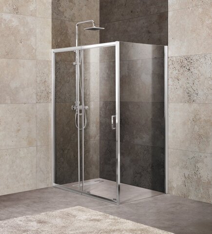 BelBagno Unique UNIQUE-AH-1-110/125-80-M-CR Душевой уголок прямоугольный, цвет: хром