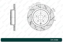 Диск тормозной перфорированный вентилируемый G-brake GFR-21136R правый
