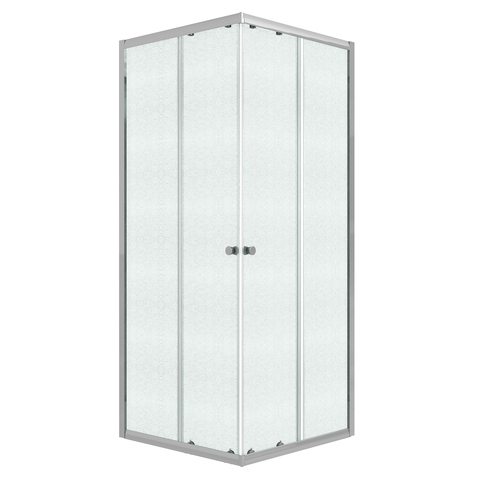 Душевое ограждение Niagara Eco NG-1008-14QMT (80х80х190) квадрат,раздвижное,хром,стекло матовое,1 место