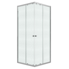 Душевое ограждение Niagara Eco NG-1008-14QMT (80х80х190) квадрат,раздвижное,хром,стекло матовое,1 место