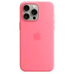 Силиконовый чехол с поддержкой MagSafe Apple Silicone Case для iPhone 15 Pro Max, Pink (Розовый)