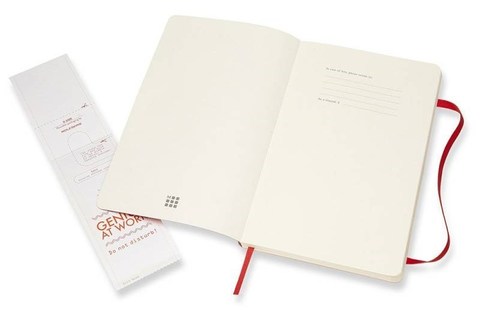 Блокнот Moleskine Classic Soft, цвет красный, без разлиновки